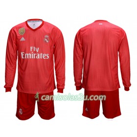 Camisolas de Futebol Real Madrid Criança Equipamento 3ª 2018/19 Manga Comprida